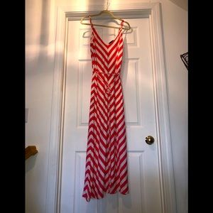 Medium euc chevron print maxi dress